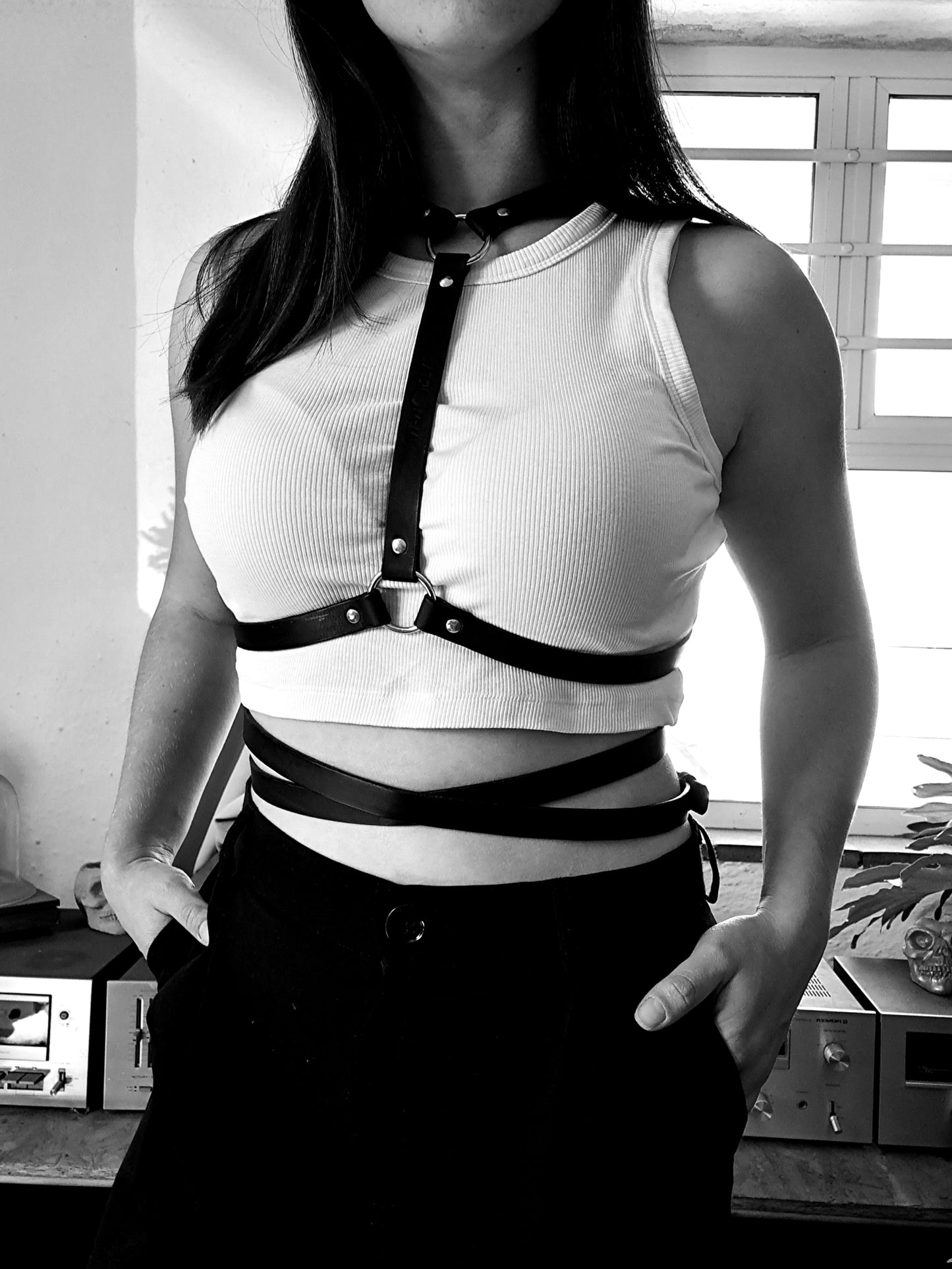 Kirah Leather Body Harness
