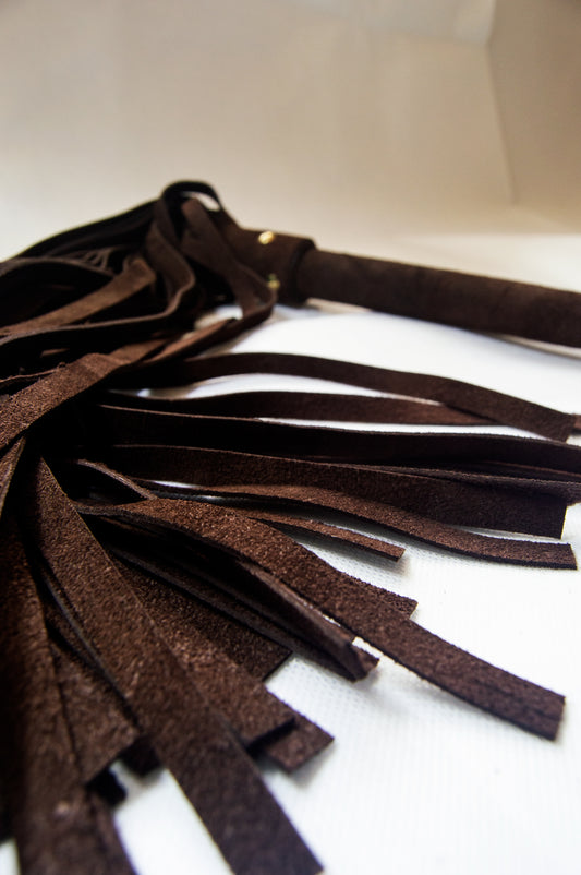 Dark Dominance Suede Flogger
