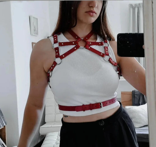 Caged Leather Harness